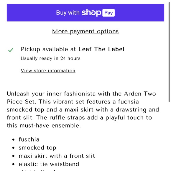 Pink Two-Piece Set - Picture 3 of 5